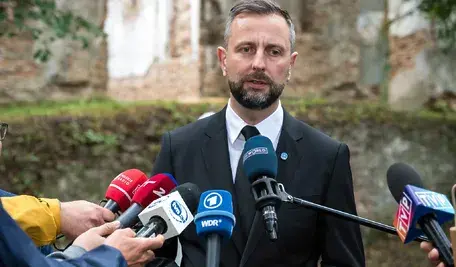 Władysław Kosiniak-Kamysz podczas uroczystości w ukraińskiej Ołyce,