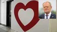 Logo Koalicji Obywatelskiej i Donald Tusk
