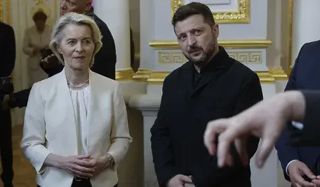 Wołodymyr Zełeński dziś gościł w Kijowie Ursulę von der Leyen