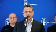 Rafał Trzaskowski podczas konferencji prasowej