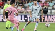 Robert Lewandowski podczas meczu z Interem Miami