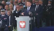 Minister spraw wewnętrznych i administracji Marcin Kierwiński podczas wystąpienia z okazji Święta Policji.
