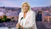 Marine Le Pen podczas ogłoszenia startu w wyborach