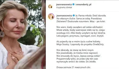 Joanna Racewicz ślubowała sobie miłość 