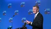 Premier Czech Andrej Babisz podczas szczytu NATO