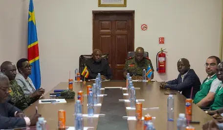 Władze Demokratycznego Konga oraz Ugandy podczas wspólnych obrad nt. walki z epidemią wirusa Ebola