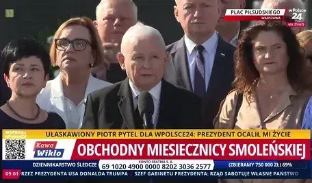 Jarosław Kaczyński na miesięcznicy smoleńskiej