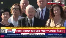 Jarosław Kaczyński na miesięcznicy smoleńskiej