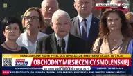 Jarosław Kaczyński na miesięcznicy smoleńskiej 