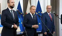 Konferencja prasowa z udziałem Władysława Kosiniak-Kamyszi, Donalda Tuska i Włodzimierz Czarzastego