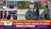 Antoni Macierewicz w studiu wPolsce24 i żołnierze