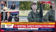 Antoni Macierewicz w studiu wPolsce24 i żołnierze