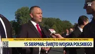 Prezydent Karol Nawrocki podczas uroczystości Święta Wojska Polskiego 
