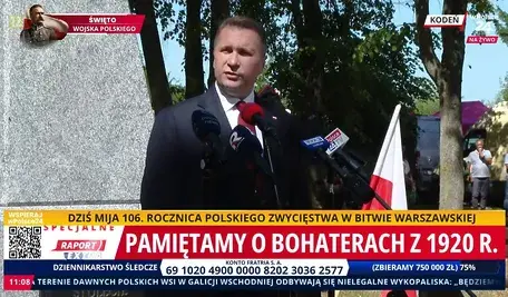 Przemysław Czarnek podczas uroczystości w Kodniu