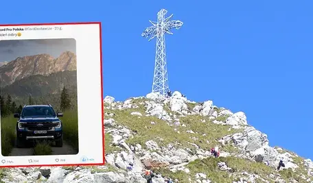 Krzyż na Giewoncie i reklama Forda