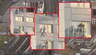 Ofiara pożaru na 11 piętrze musiała skakać do strażackiego kosza, bo drabina sięgała tylko do 9 piętra