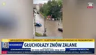 zalane ulice, samochody po intensywnych opadach w Głuchołazach