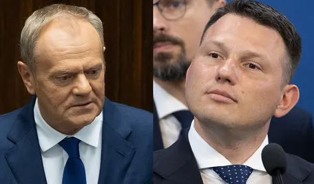 Donald Tusk i Sławomir Mentzen