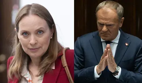 Katarzyna Pełczyńska-Nałęcz i Donald Tusk