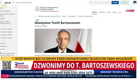 Redakcja wPolsce24 dzwoni do wiceszefa MSZ