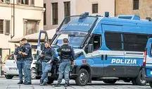 Włoscy policjanci na służbie
