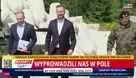 Władysław Kosiniak-Kamysz na Warmii pokazuje betonowe jeże