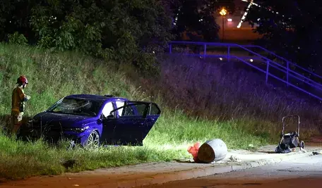 Miejsce tragicznego wypadku w rejonie skrzyżowania ulic Solnej i Nadwiślańskiej w Krakowie Podgórzu