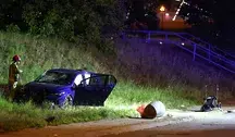 Miejsce tragicznego wypadku w rejonie skrzyżowania ulic Solnej i Nadwiślańskiej w Krakowie Podgórzu