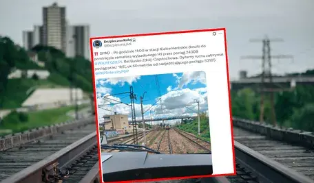W Kielcach dwa pociągi znalazły się dziś na jednym torze. Dzieliło je tylko 60 metrów! 