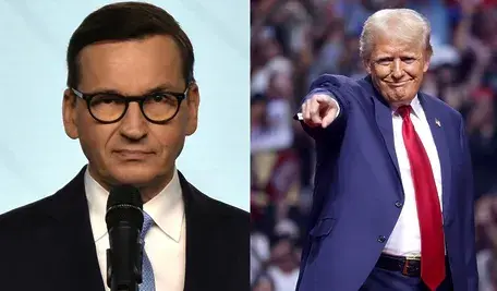 Mateusz Morawiecki i Donald Trump