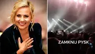 Burmistrz Białogardu Emilia Bury oraz kadr z koncertu podczas Dni Białogardu