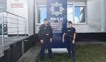 Policjantka i policjant z Piotrkowa ocalili życie 20-latka, który kompletnie pijany leżał z głową na torach