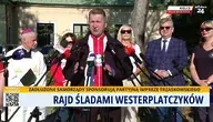Przemysław Czarnek przed startem rajdu. A później wsiadł na rower i pojechał
