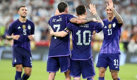 Lionel Messi podczas meczu reprezentacji Argentyny 