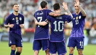 Lionel Messi podczas meczu reprezentacji Argentyny 