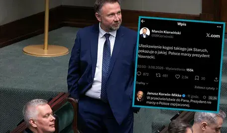 Marcin Kierwińśki na sali sejmowej