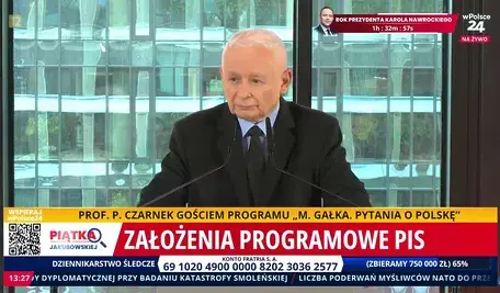 Jarosław Kaczyński podsumował rok prezydentury Karola Nawrockiego