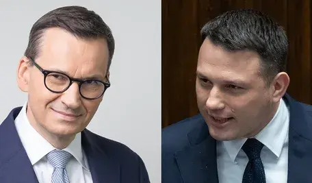 Mateusz Morawiecki starł się na X ze Sławomirem Mentznem ws. reparacji.