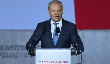 Donald Tusk na Westerplatte