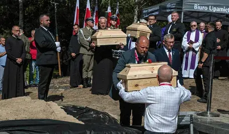 uroczystości pogrzebowe na Wołyniu