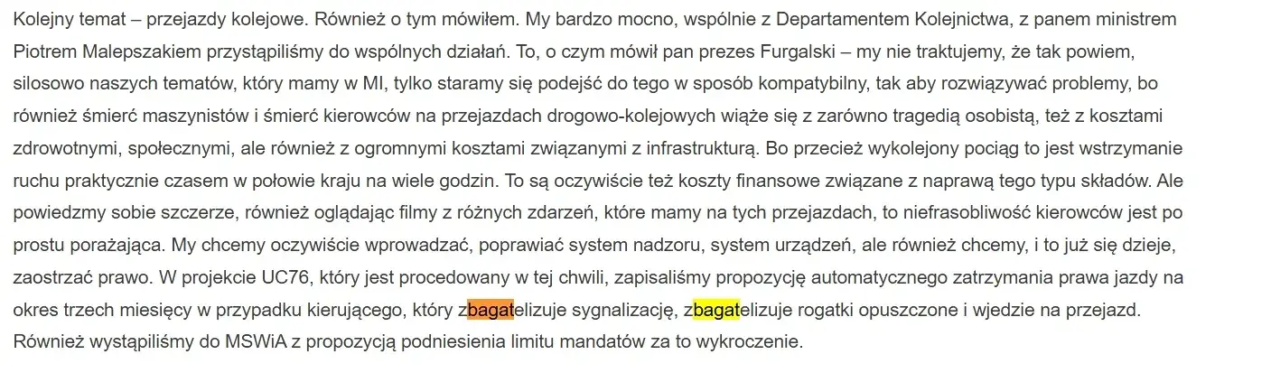 bagatelizuje