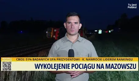 Wypadek pociągu na Mazowszu. Relacja Pyrzanowskiego