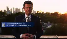 Redaktor Marek Pyza na dachu redakcji