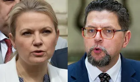 Monika Piątkowska z KO i Andrzej Szeptycki z Polski 2050