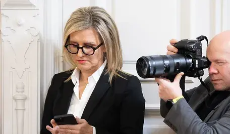 Prok. Ewa Wrzosek na konferencji w Ministerstwie Sprawiedliwości