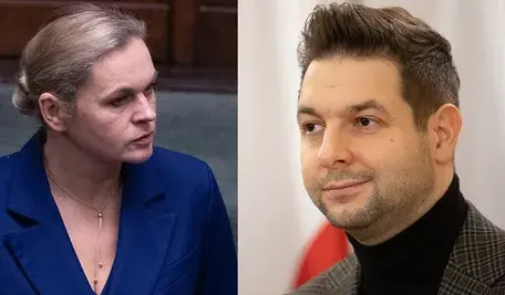 Barbara Nowacka i Patryk Jaki