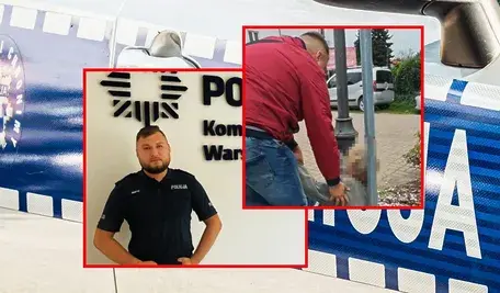 Policjant po służbie pomógł seniorce, która zasłabła w Legionowie