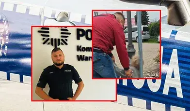 Policjant po służbie pomógł seniorce, która zasłabła w Legionowie