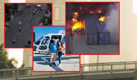 Telewizyjny śmigłowiec spadł podczas transmisji na żywo, zginęła załoga i przypadkowy przechodzień
