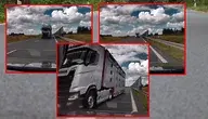 Bydgoska policja pokazała nagranie z tirem, który niemal doprowadził do wypadku podczas wyprzedzania